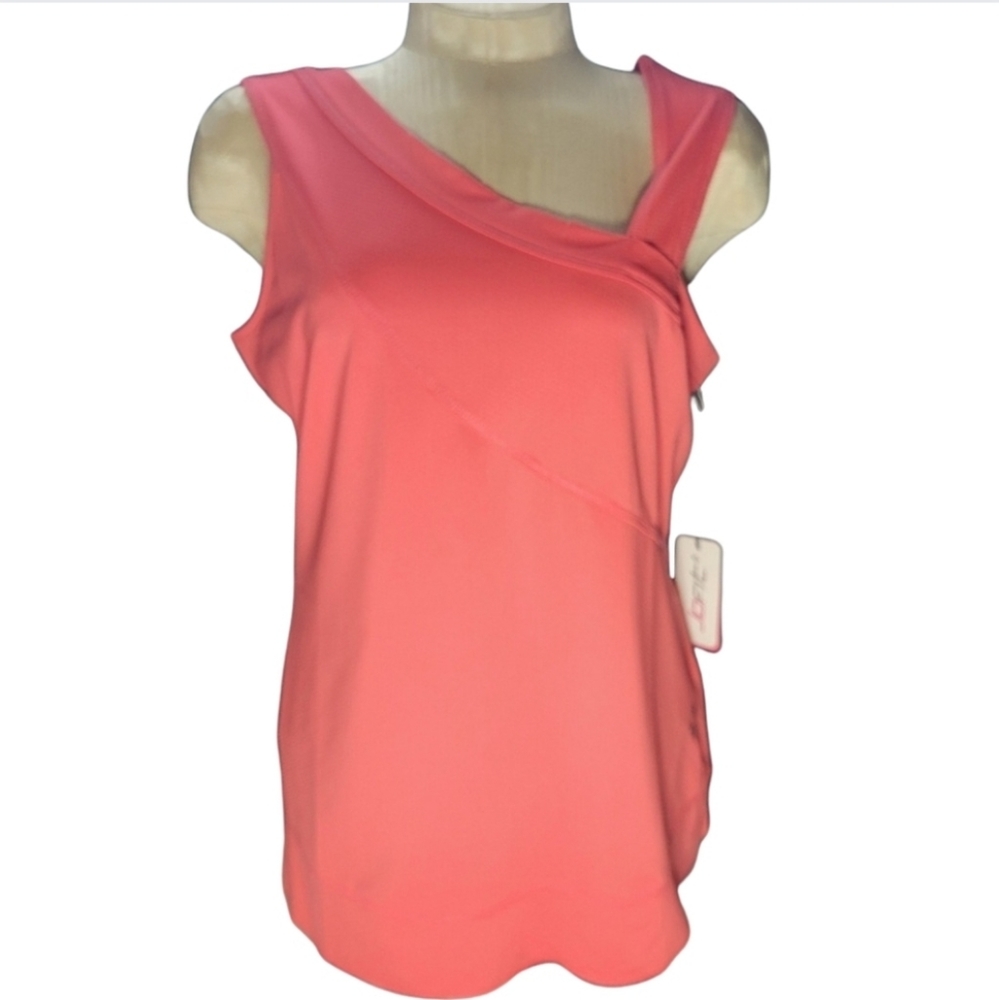 Women's XL Pink JoFit Golf Tank Top Moisture Wicking  Asymetrical NWT
